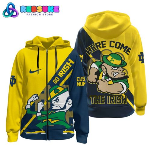 Notre Dame Fighting Irish Football Custom Number Hoodie