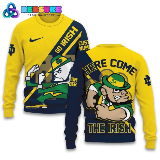 Notre Dame Fighting Irish Football Custom Number Hoodie