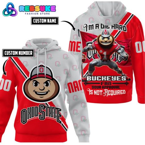 Ohio State Buckeyes Football Custom Name Hoodie