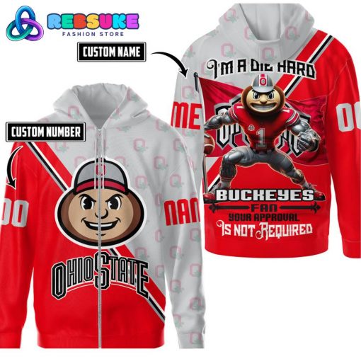 Ohio State Buckeyes Football Custom Name Hoodie