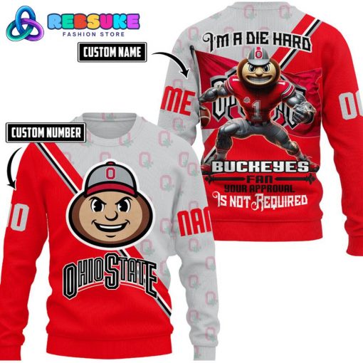 Ohio State Buckeyes Football Custom Name Hoodie