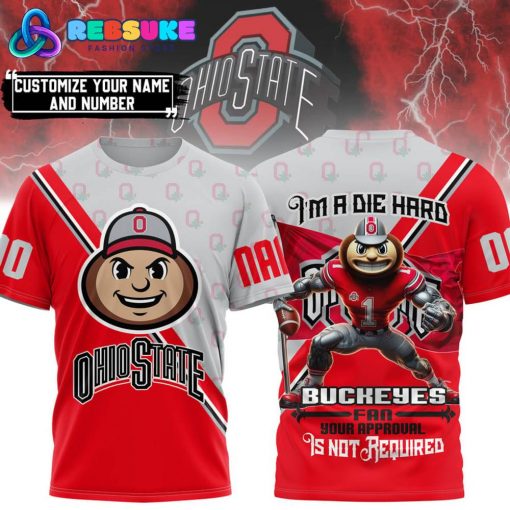 Ohio State Buckeyes Football Custom Name Shirt