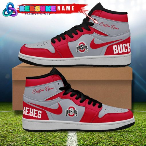 Ohio State Buckeyes NCAA Customized Air Jordan 1