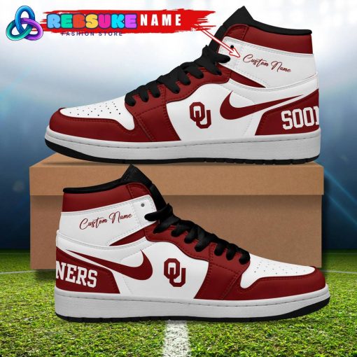 Oklahoma Sooners NCAA Customized Air Jordan 1