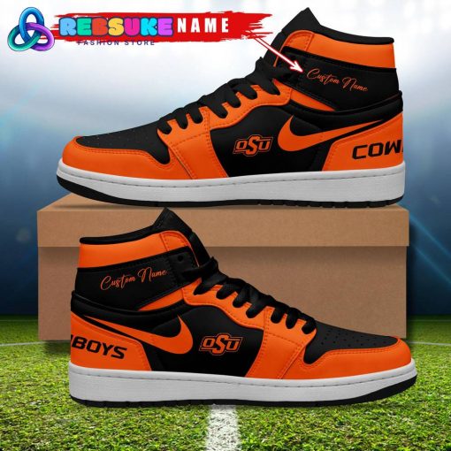 Oklahoma State Cowboys NCAA Customized Air Jordan 1