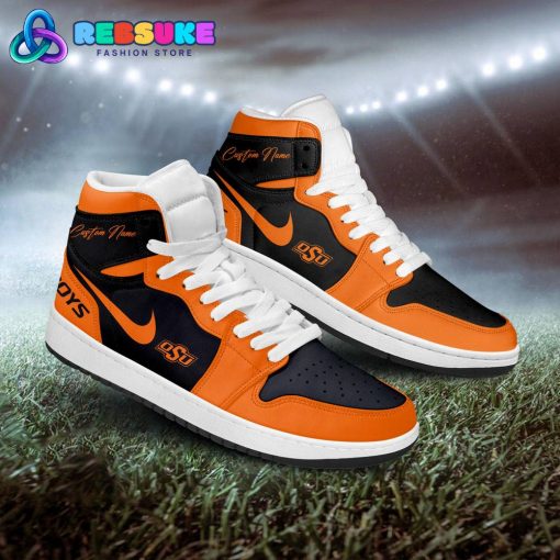 Oklahoma State Cowboys NCAA Customized Air Jordan 1