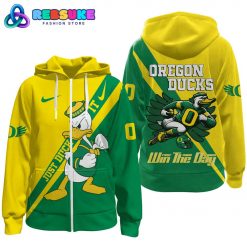 Oregon Ducks Football Custom Number Hoodie