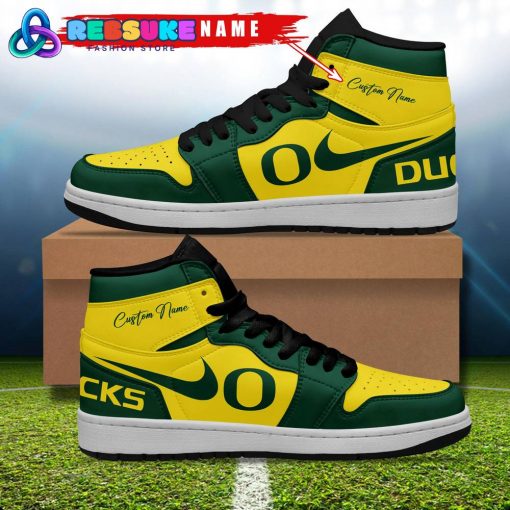 Oregon Ducks NCAA Customized Air Jordan 1