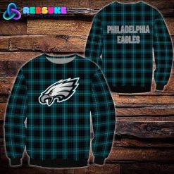 Philadelphia Eagles NFL Plaid Hoodie Zip Hoodie Sweatshirt