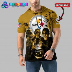 Pittsburgh Steelers Custom Name Halloween Hoodie Short Sleeve