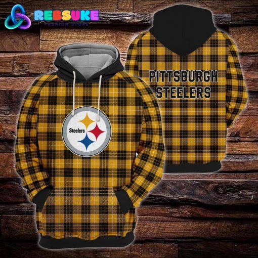 Pittsburgh Steelers NFL Plaid Hoodie, Zip Hoodie, Sweatshirt