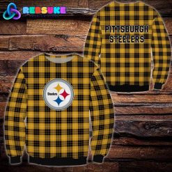 Pittsburgh Steelers NFL Plaid Hoodie Zip Hoodie Sweatshirt