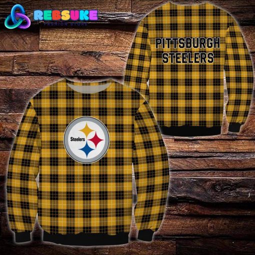 Pittsburgh Steelers NFL Plaid Hoodie, Zip Hoodie, Sweatshirt