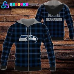 Seattle Seahawks NFL Plaid Hoodie Zip Hoodie Sweatshirt