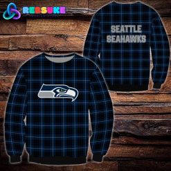 Seattle Seahawks NFL Plaid Hoodie Zip Hoodie Sweatshirt