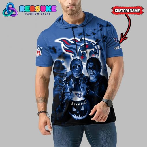 Tennessee Titans Custom Name Halloween Hoodie Short Sleeve