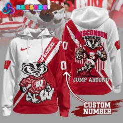 Wisconsin Badgers Football Custom Number Hoodie