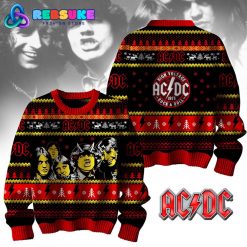 ACDC Rock Band Merry Christmas 2024 Ugly Sweater