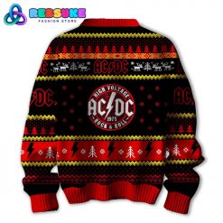 ACDC Rock Band Merry Christmas 2024 Ugly Sweater