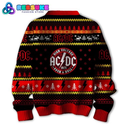 AC/DC Rock Band Merry Christmas 2024 Ugly Sweater