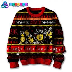 ACDC Rock Band Merry Christmas 2024 Ugly Sweater