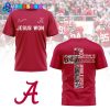 Alabama Crimson Tide Football Jesus Won White Shirt