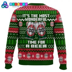 Becks Its the Most Wonderful time for a Beer Ugly Sweater