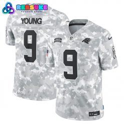 Carolina Panthers 2024 Arctic Camo Personalized Football Jersey