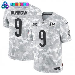 Cincinnati Bengals 2024 Arctic Camo Personalized Football Jersey