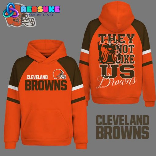 Cleveland Browns They Not Like Us Orange Hoodie