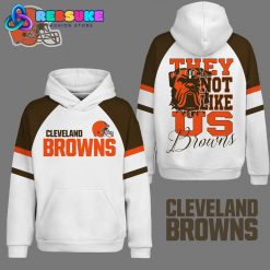 Cleveland Browns They Not Like Us White Hoodie