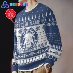 Custom Name Busch Light Titties Funny Ugly Sweater