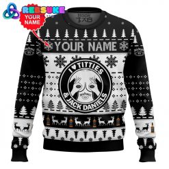 Custom Name Jack Daniels Titties Funny Ugly Sweater