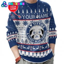 Custom Name Pabst Blue Ribbon Titties Funny Ugly Sweater