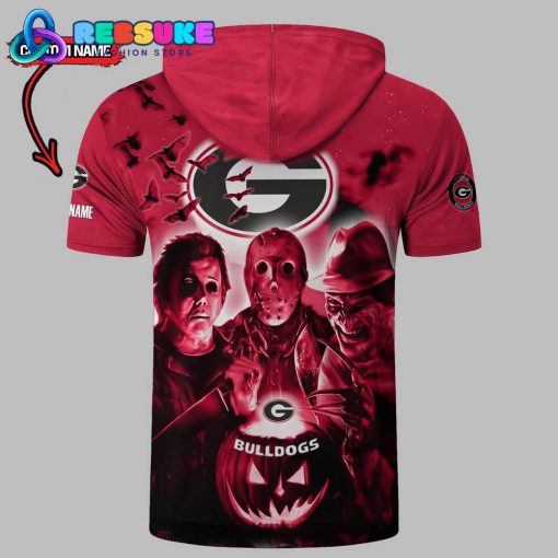 Georgia Bulldogs Custom Name Halloween Hoodie Short Sleeve