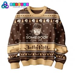 Jelly Roll Somebody Save Me Ugly Christmas Sweater