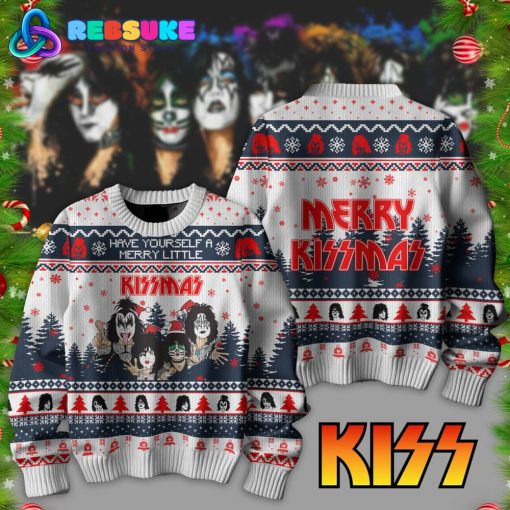 Kiss Band Merry Christmas 2024 Ugly Sweater