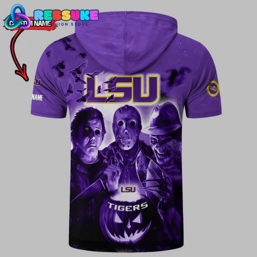 LSU Tigers Custom Name Halloween Hoodie Short Sleeve