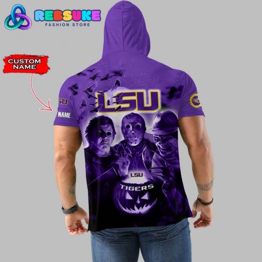 LSU Tigers Custom Name Halloween Hoodie Short Sleeve