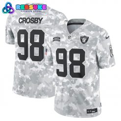 Las Vegas Raiders 2024 Arctic Camo Personalized Football Jersey