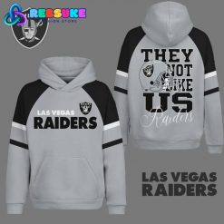 Las Vegas Raiders They Not Like Us Silver Hoodie