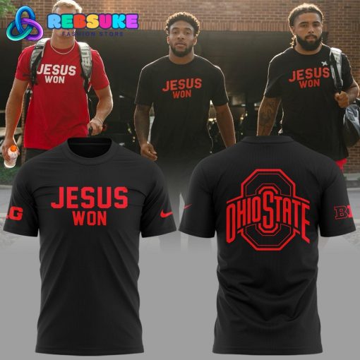 Limited Edition Jesus Won Black Ohio State Football Shirt