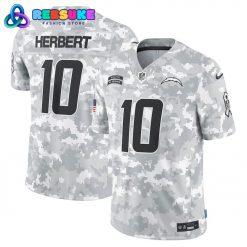 Los Angeles Chargers 2024 Arctic Camo Personalized Football Jersey