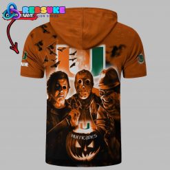 Miami Hurricanes Custom Name Halloween Hoodie Short Sleeve