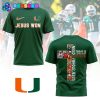 Miami Hurricanes Football Jesus Won Black Shirt