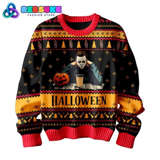 Michael Myers Halloween 2024 Ugly Sweater