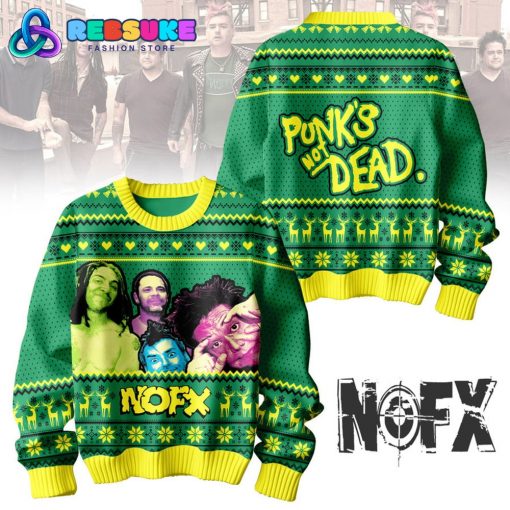 NOFX Punk’s Not Dead Ugly Christmas Sweater