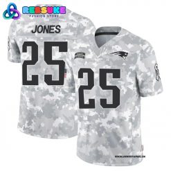 New England Patriots 2024 Arctic Camo Personalized Football Jersey