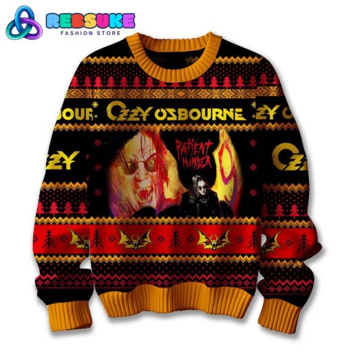 Ozzy Osbourne Rock And Roll Madman Ugly Sweater