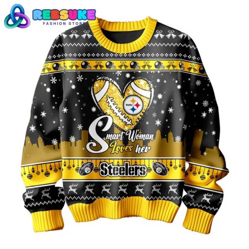 Pittsburgh Steelers Smart Woman Loves Her Sweater